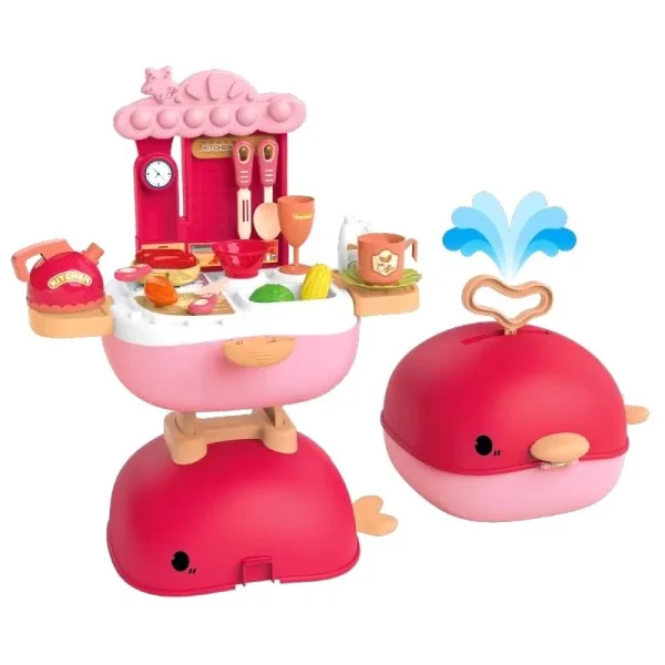 Baby World Whale Backpack Suitcase Kitchen Table (Cooking Set) - BW07810166-T